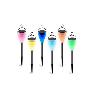 kwaliteit  Outdoor LANDSCAPE Hesoray Landscape Color Changing Waterproof LED Hanging Plastic Solar Garden Pathway Light fabriek